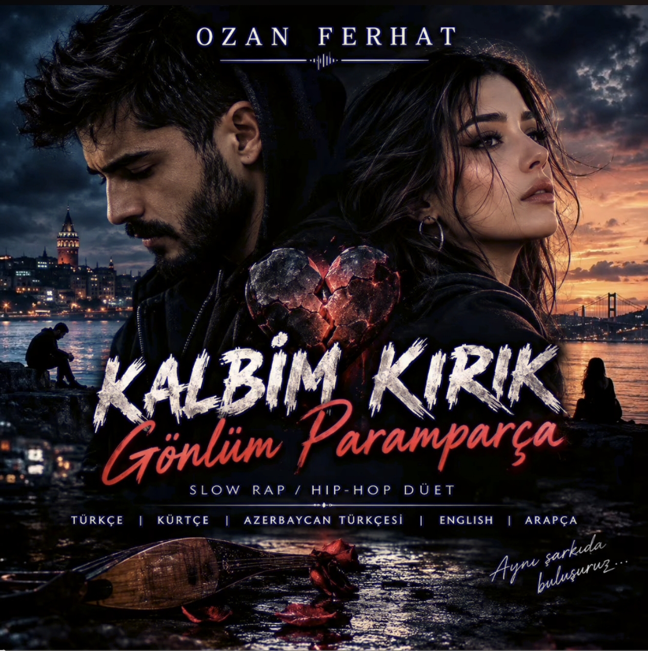 Kalbim kırık gönlüm paramparça